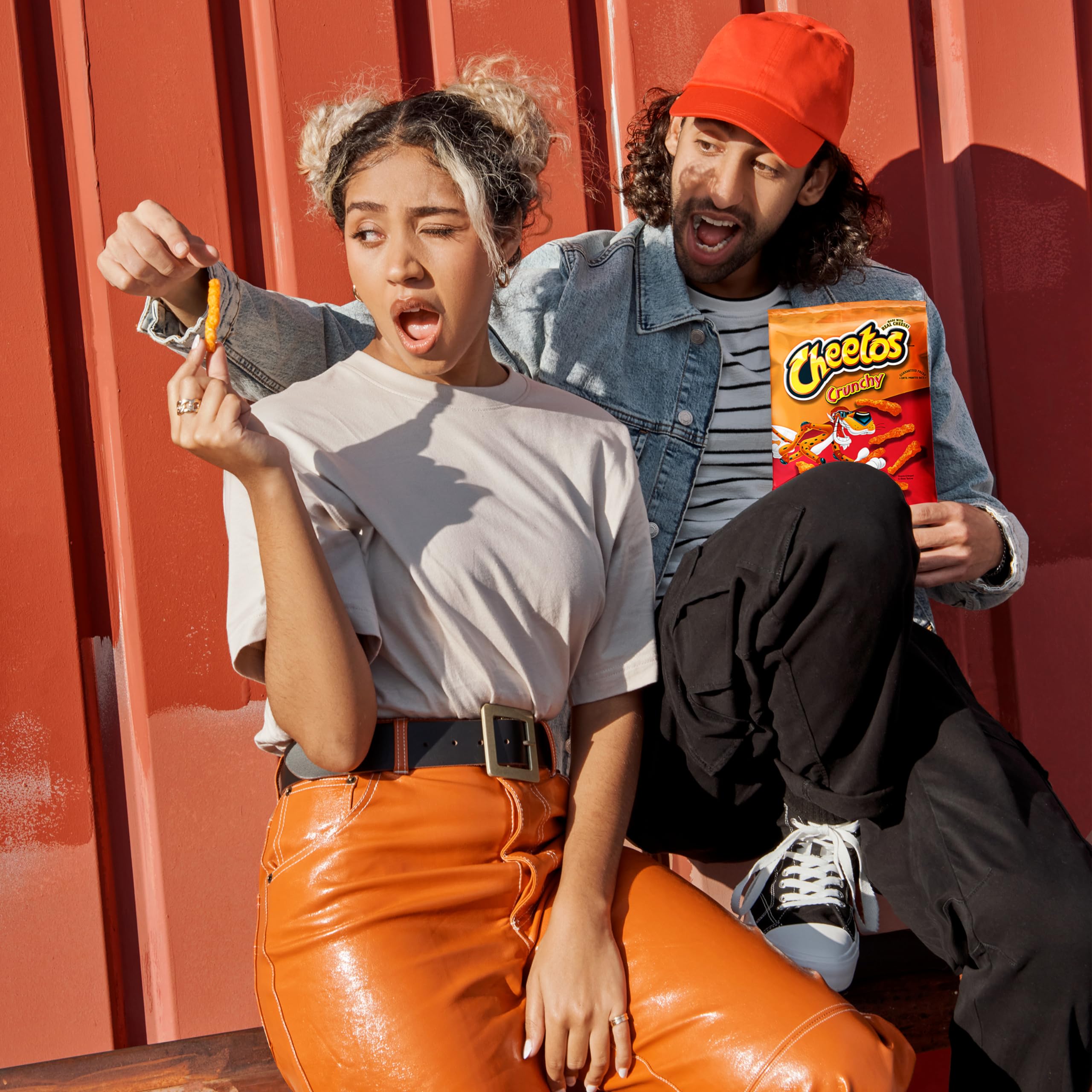 Crunchy Cheetos Cheese Flavored Snacks - Cheddar Jalapeno, 1oz (Pack of 40) | Spicy & Cheesy Party Snacks for Game Nights, Movie Time & Office Breaks