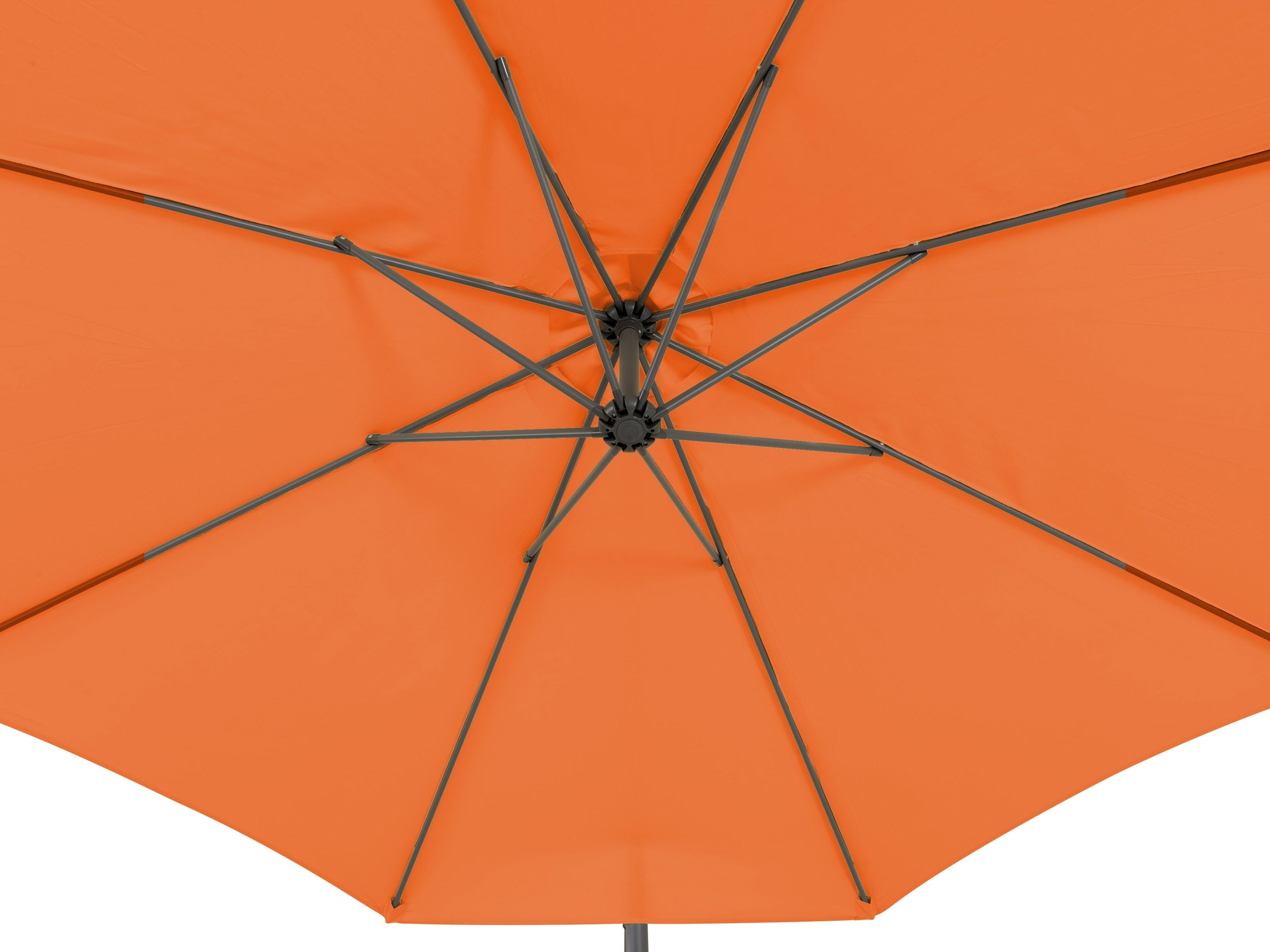 9.5ft Tilting Offset Patio Umbrella - Adjustable Cantilever Outdoor Umbrella with Wind Vent, UV Protection & Sturdy Steel Frame (Orange) - Perfect for Poolside, Backyard, Deck, and Outdoor Dining Areas