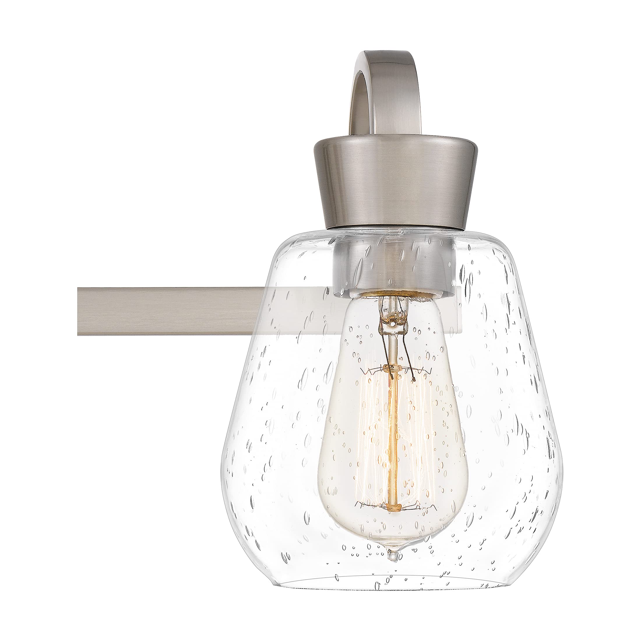 DS19204 Halstead Vanity Light in Brushed Nickel - Modern Bathroom Lighting Fixture for Vanity Mirror, Dressing Room & Makeup Area