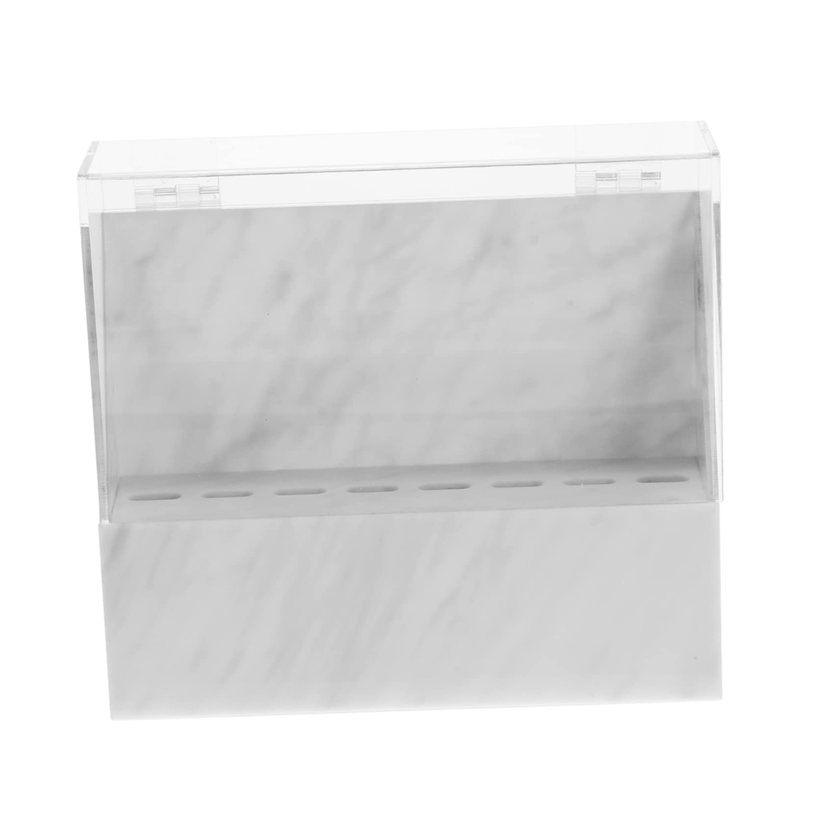 Acrylic Tweezer Stand with Cover - 8-Pocket Holder for Eyelash Extension Tools | Professional Salon Organizer for Tweezers & Beauty Accessories | Perfect for Lash Artists & Makeup Professionals