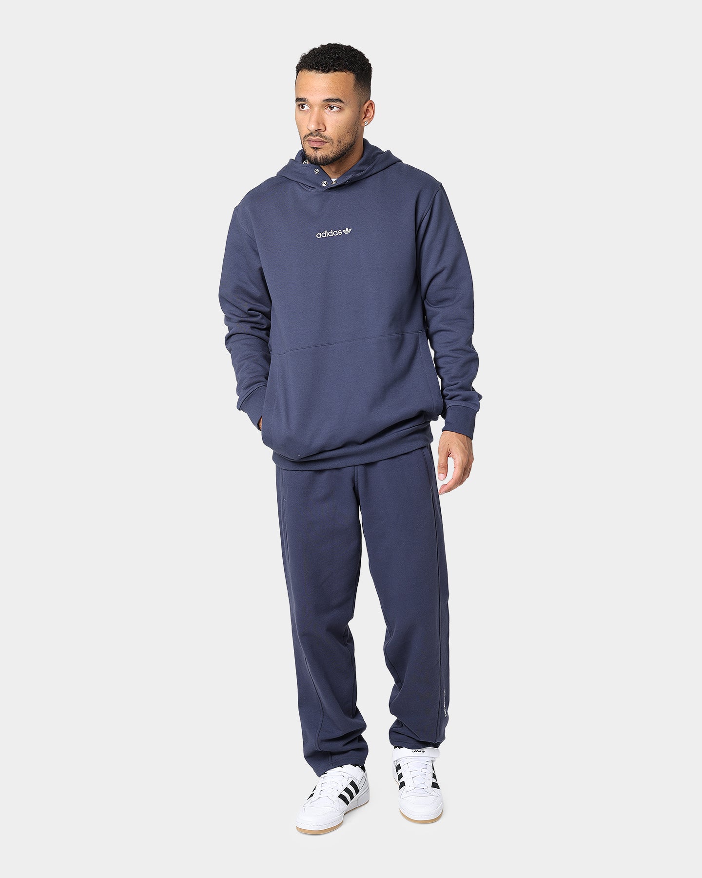 Adidas Adibreak Hoodie for Men & Women - Shadow Navy Pullover Sweatshirt | Casual Streetwear, Gym & Lounge Wear