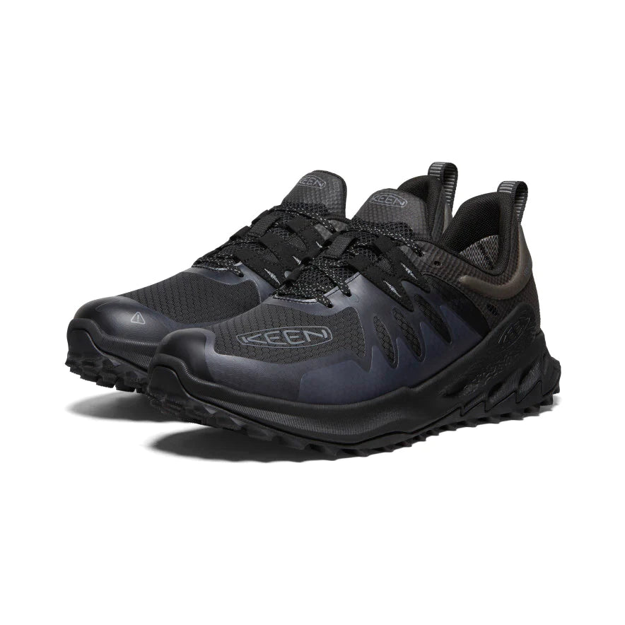 Men's Zionic WP Waterproof Hiking Boots - Black/Steel Grey | All-Terrain Outdoor Shoes for Trekking, Camping & Mountain Climbing