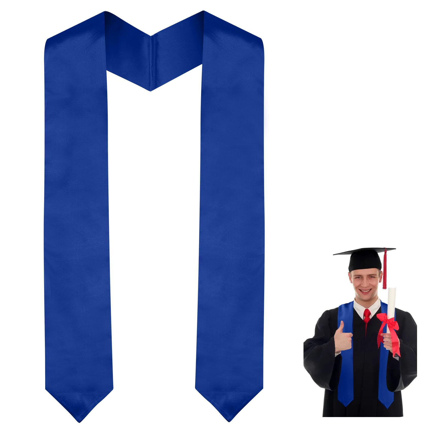 Unisex Adult Graduation Stole & Sash - Class of 2025 Honor Stole for Graduation Ceremony, Commencement & Academic Achievements