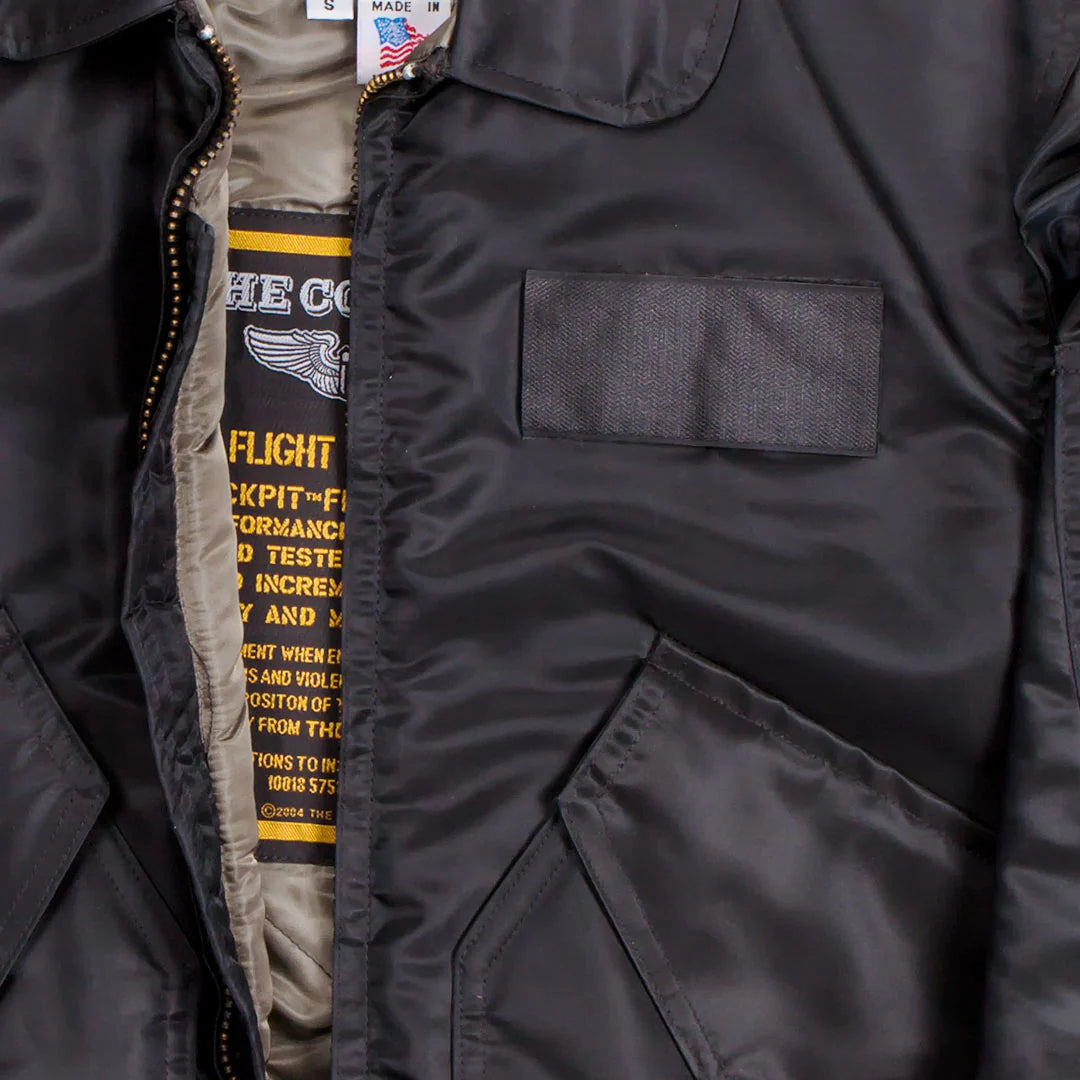 Cockpit USA Men's Military Spec Cold Weather Flight Jacket - Aviator Bomber Jacket for Winter, Windproof & Insulated - Perfect for Pilots, Outdoor Adventures & Casual Wear
