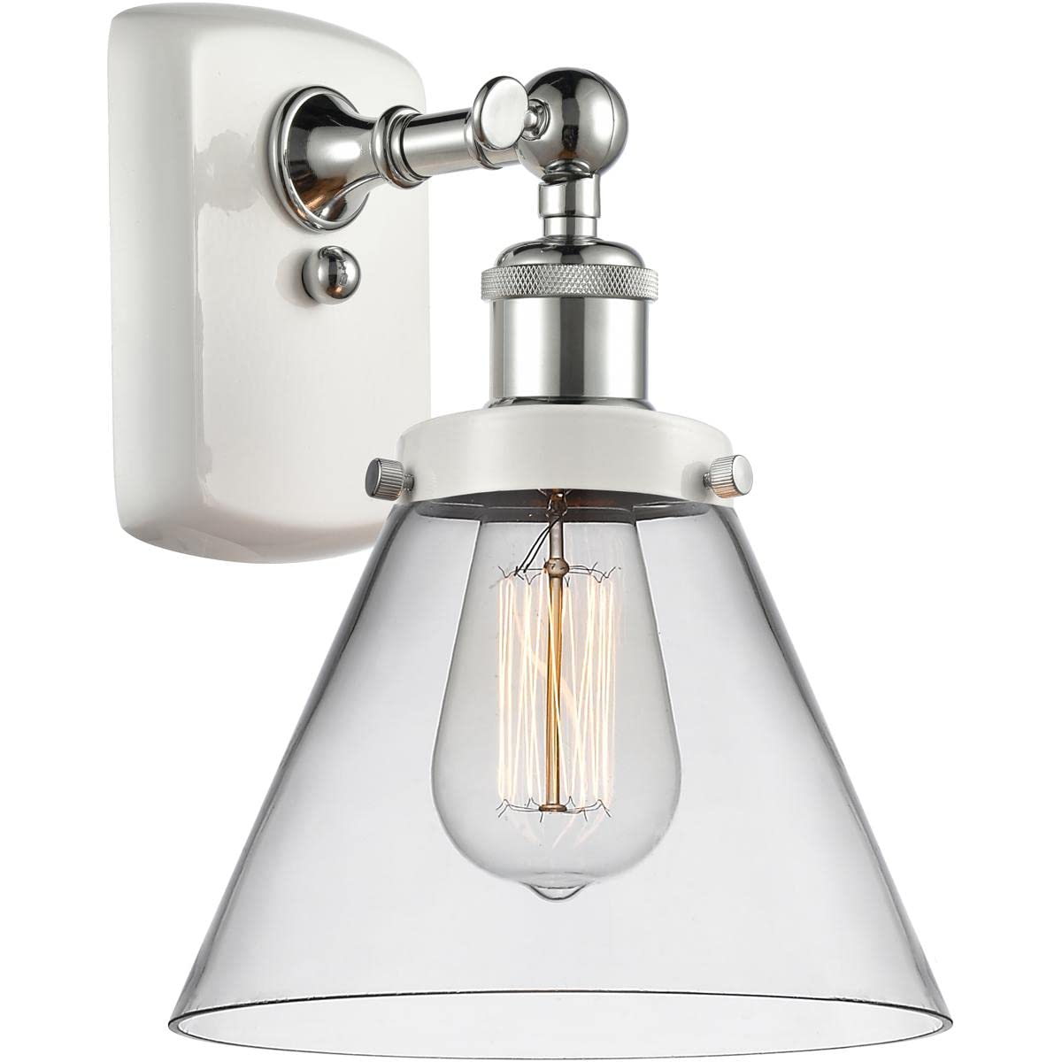 Ballston Collection 916-1W-WPC-G42-LED Modern LED Wall Sconce Light Fixture - Energy Efficient Indoor Lighting for Bedroom, Hallway & Living Room