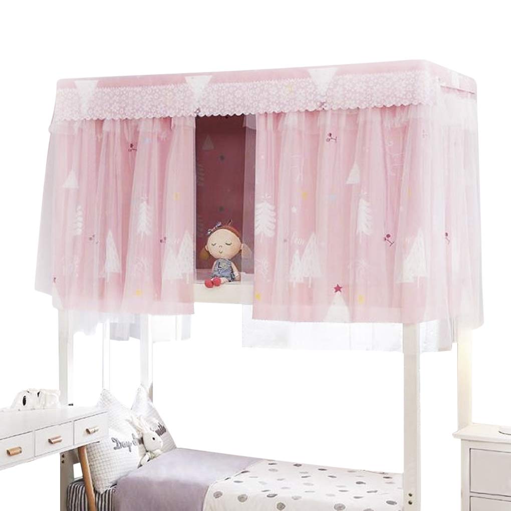 Starsouce Blackout Bed Canopy Curtain for Dorm Bunk Beds - Privacy Bed Shading Net, Dustproof Single Bed Tent with Hanging Rings & Rope - Perfect for College Dorms, Kids Rooms & Privacy Spaces