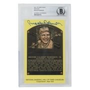 Brooks Robinson Autographed Baltimore Orioles Hall of Fame Plaque Postcard - BAS 114 - Certified & Slabbed Collectible for Baseball Memorabilia Display