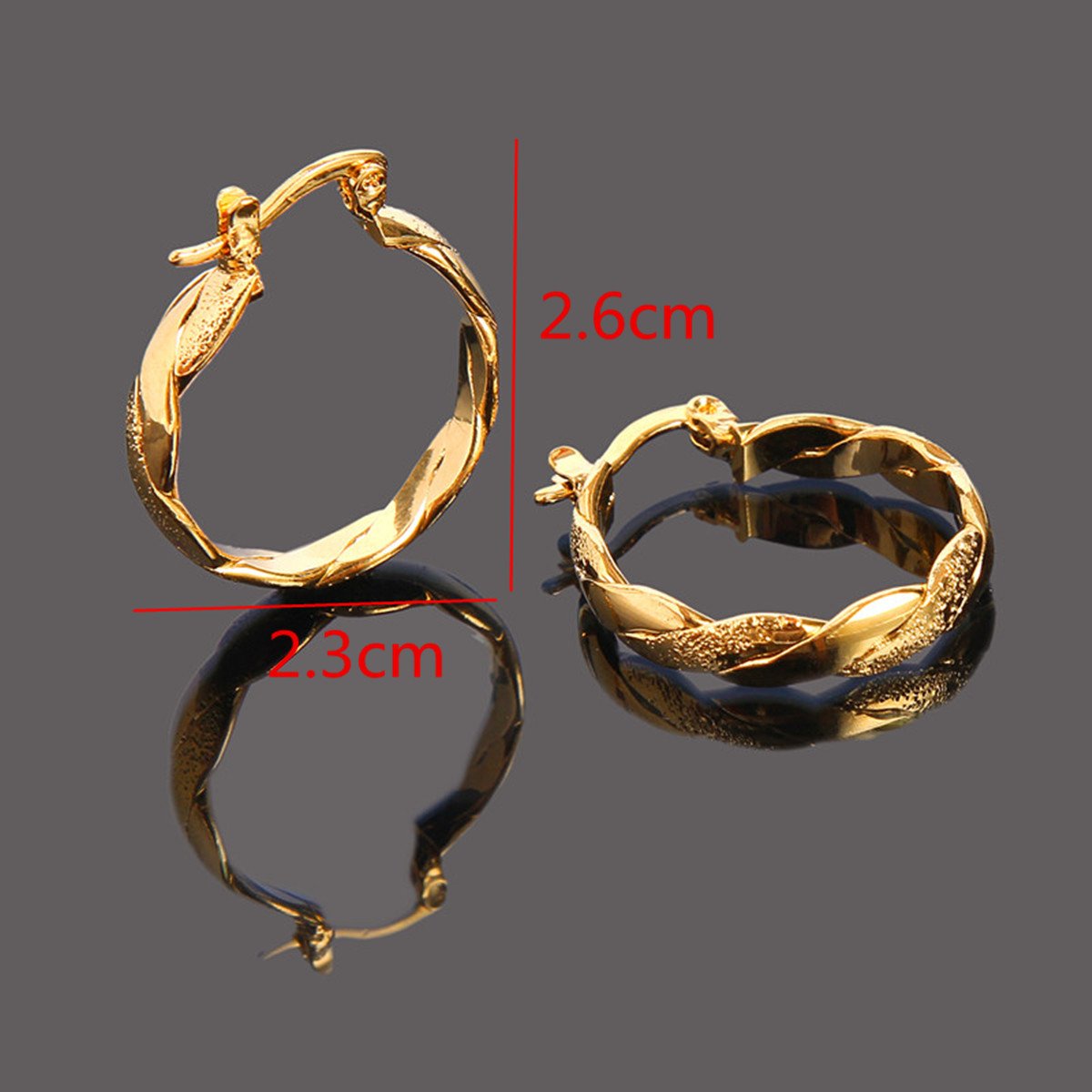 Bridal Men's Jewelry & Women's Hoop Earrings - 18K Gold Plated Wedding Accessories for Groom, Bride & Couples - Perfect for Weddings, Anniversaries & Romantic Gifts