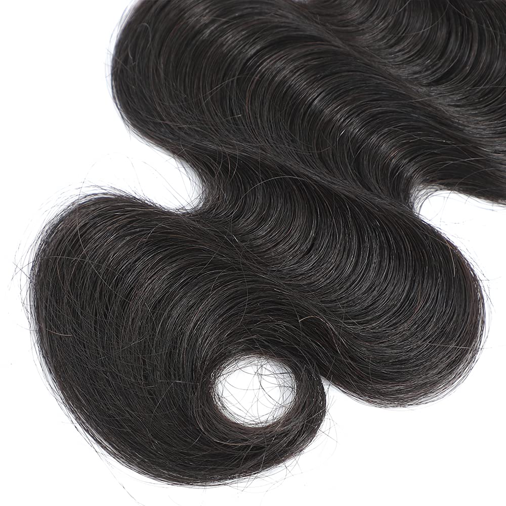 12A Brazilian Body Wave 1 Bundle 95g 100% Unprocessed Virgin Human Hair Extensions - Natural Black 10A Brazilian Body Wave 10 Inch Hair Weft for Styling & Volume - Perfect for Daily Wear, Parties & Special Occasions