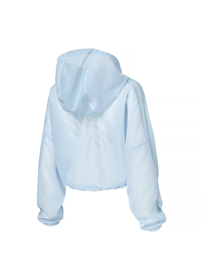 RX Airy Mesh Crop Anorak Jacket - Lightweight Breathable Windbreaker for Women | Perfect for Hiking, Running & Outdoor Activities