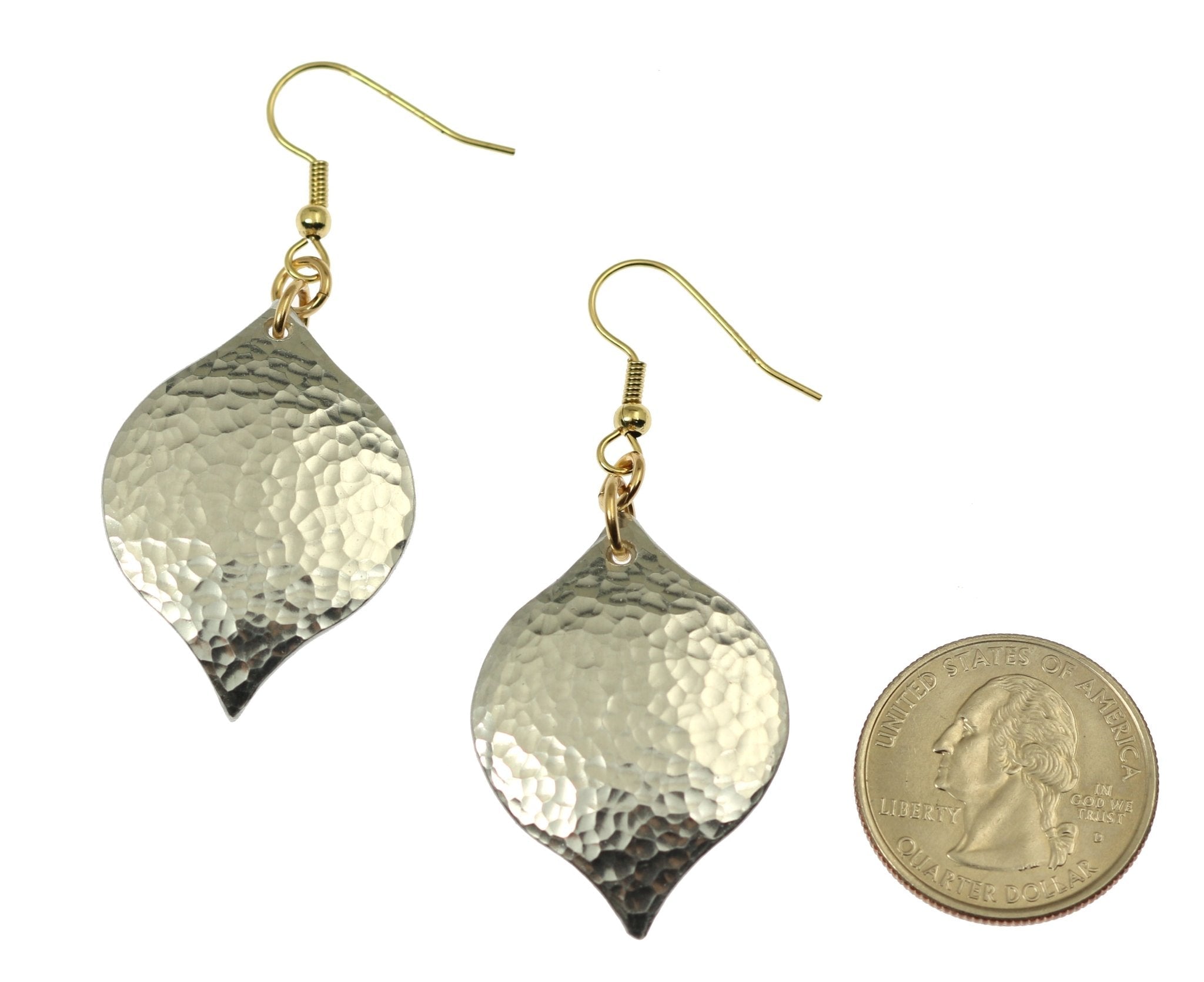 Handmade Hammered Aluminum Marrakesh Drop Earrings - Boho Chic Jewelry for Women, Perfect for Weddings, Parties & Everyday Wear