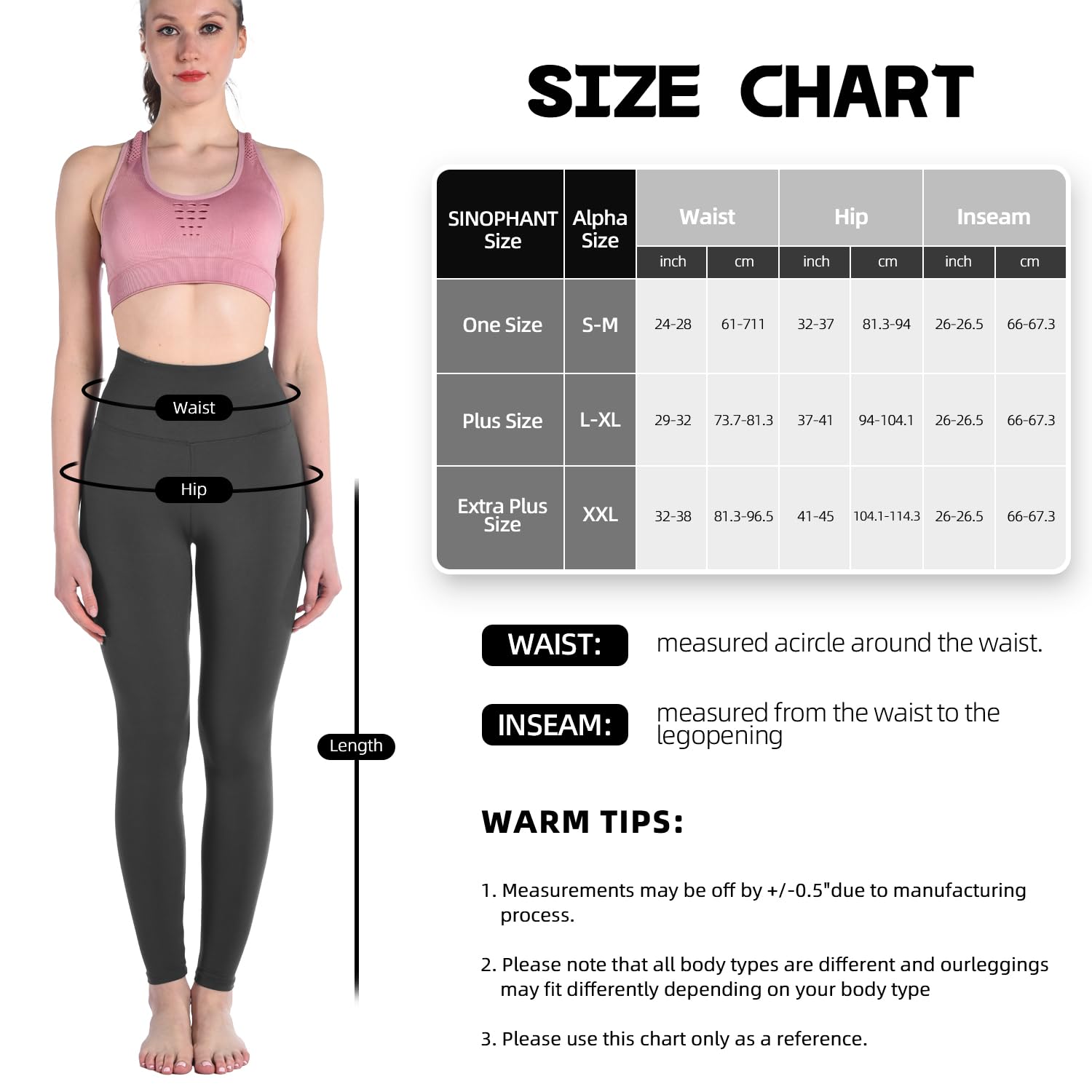 High Waisted Workout Leggings for Women - Yoga Running Gym Exercise Tights - Perfect for Yoga, Running, Gym & Casual Wear