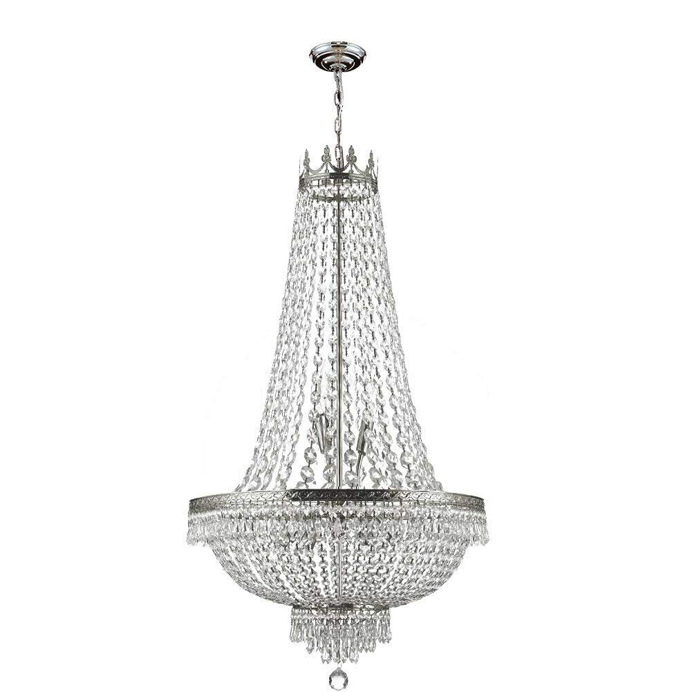 DNYSYSJ French Empire Crystal Chandelier - Antique Vintage LED Ceiling Light Fixture for Dining Room, Living Room, Bedroom & Bathroom | Elegant Lighting for Weddings, Luxury Homes & Vintage Decor