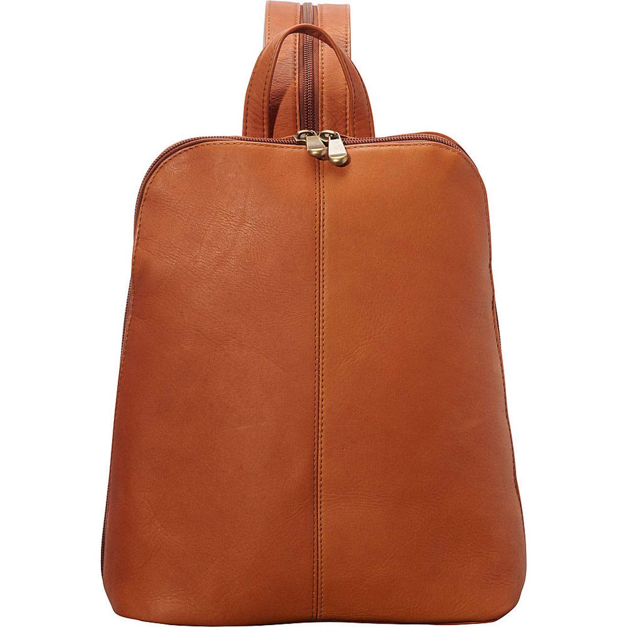 Premium Full-Grain Colombian Vaquetta Leather Backpack for Women - Tech-Friendly Laptop Bag 11