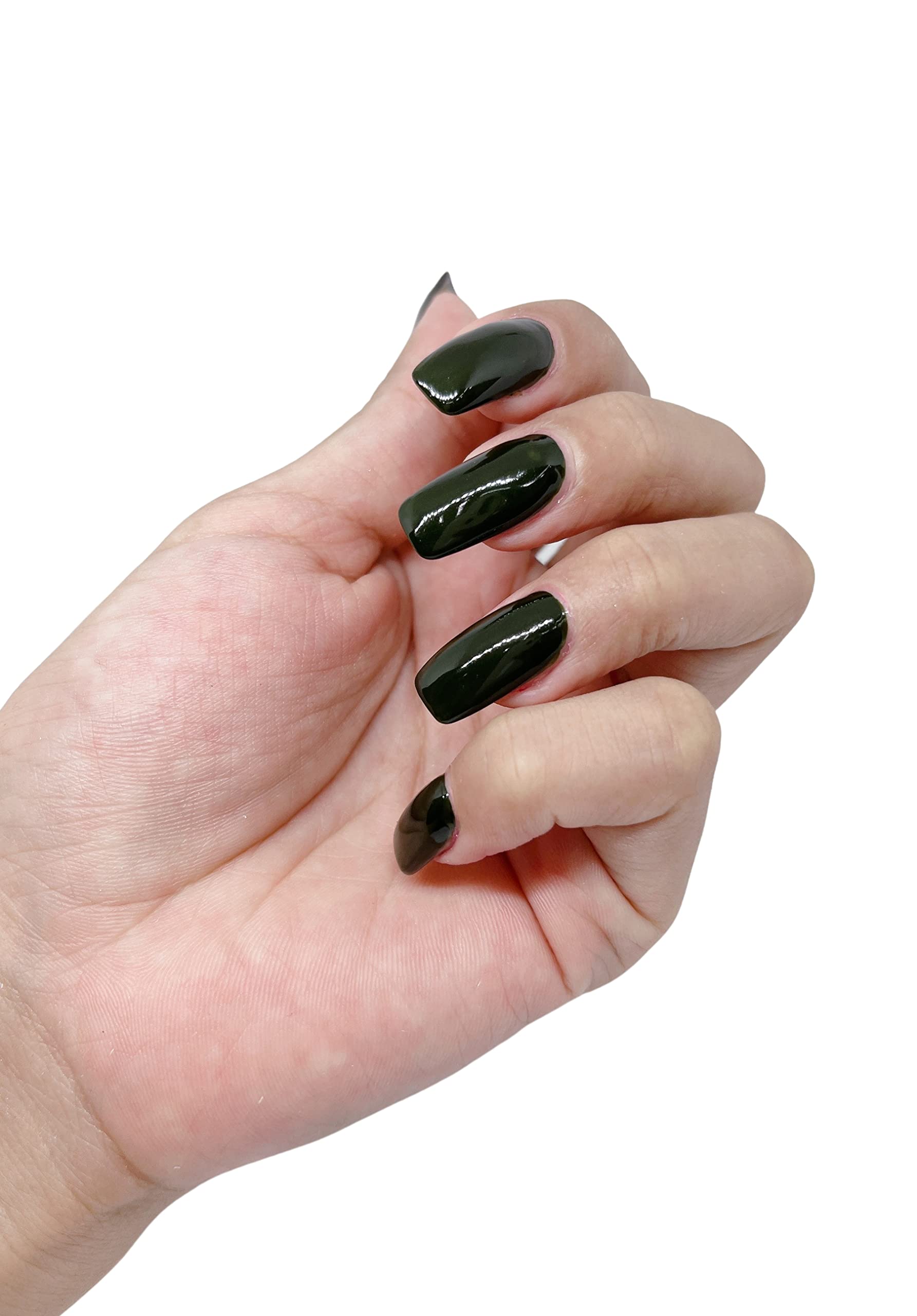 U Shine Deep Green Glossy Nail Polish - 11ml Vegan Nail Lacquer | Paraben-Free, No Yellowing, Chip & Crack Resistant | Long Lasting Nail Paint for Manicures & Pedicures | Perfect for Daily Wear, Parties & Special Occasions