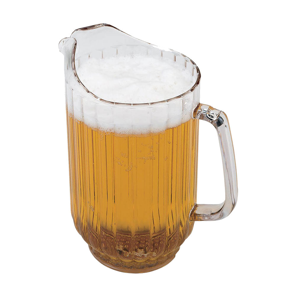 Cambro P480CW135 CamView 48 oz Clear Plastic Pitcher - Perfect for Restaurants, Cafes, and Home Kitchen Use - Durable Food-Grade Container for Beverages, Iced Tea, Lemonade, and More