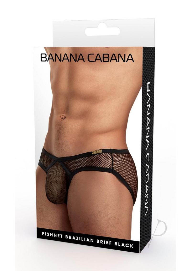 Banana Cabana Bikini Mesh Cover Up - Small/Medium Size - Black Beachwear for Women | Perfect for Pool Party, Vacation & Summer Outfits