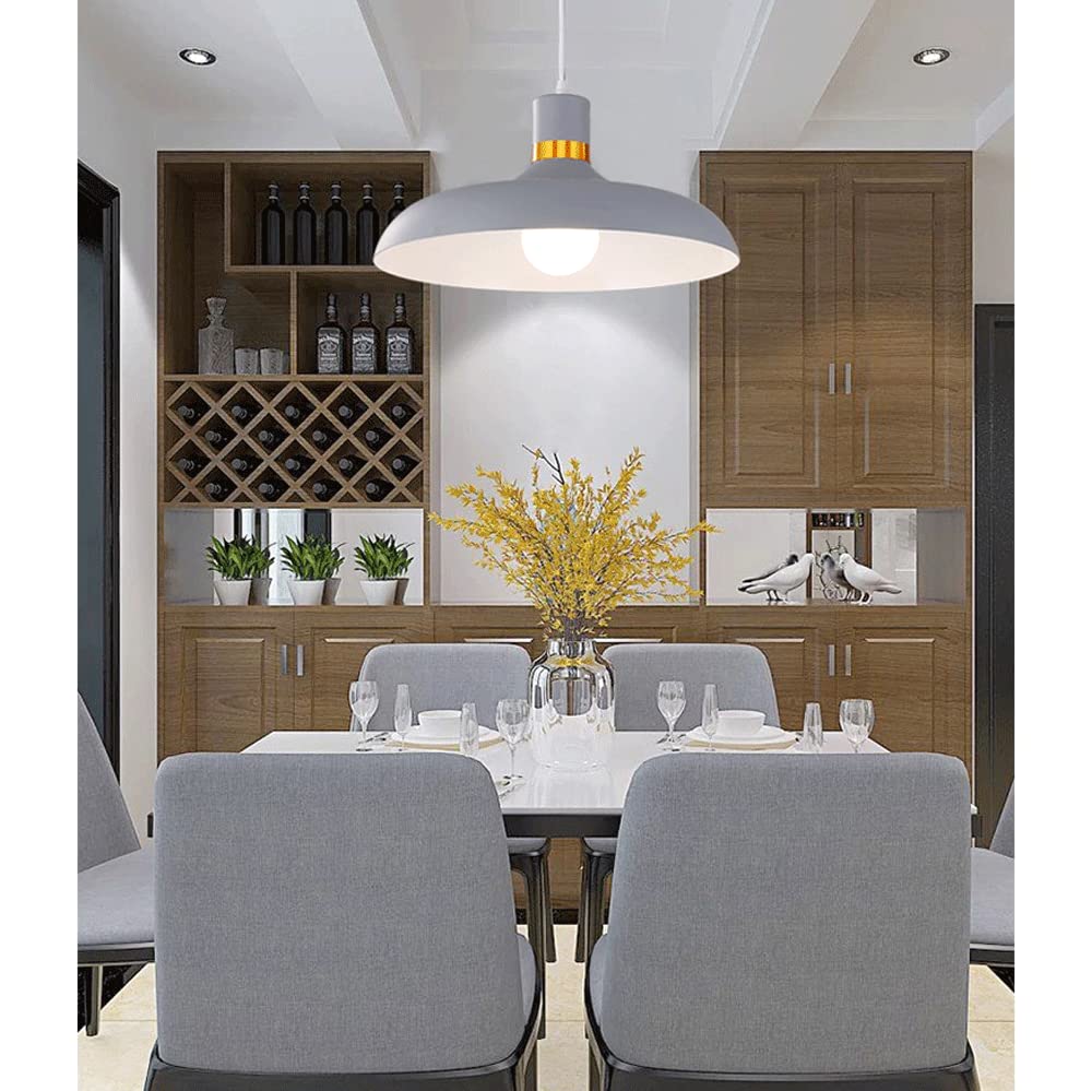 Nordic Industrial Style Pendant Lamp - Creative Metal Hanging Light Fixture with E27 Socket for Living Room & Bedroom Decor | Perfect for Dining Areas, Kitchen Islands, and Entryway Lighting