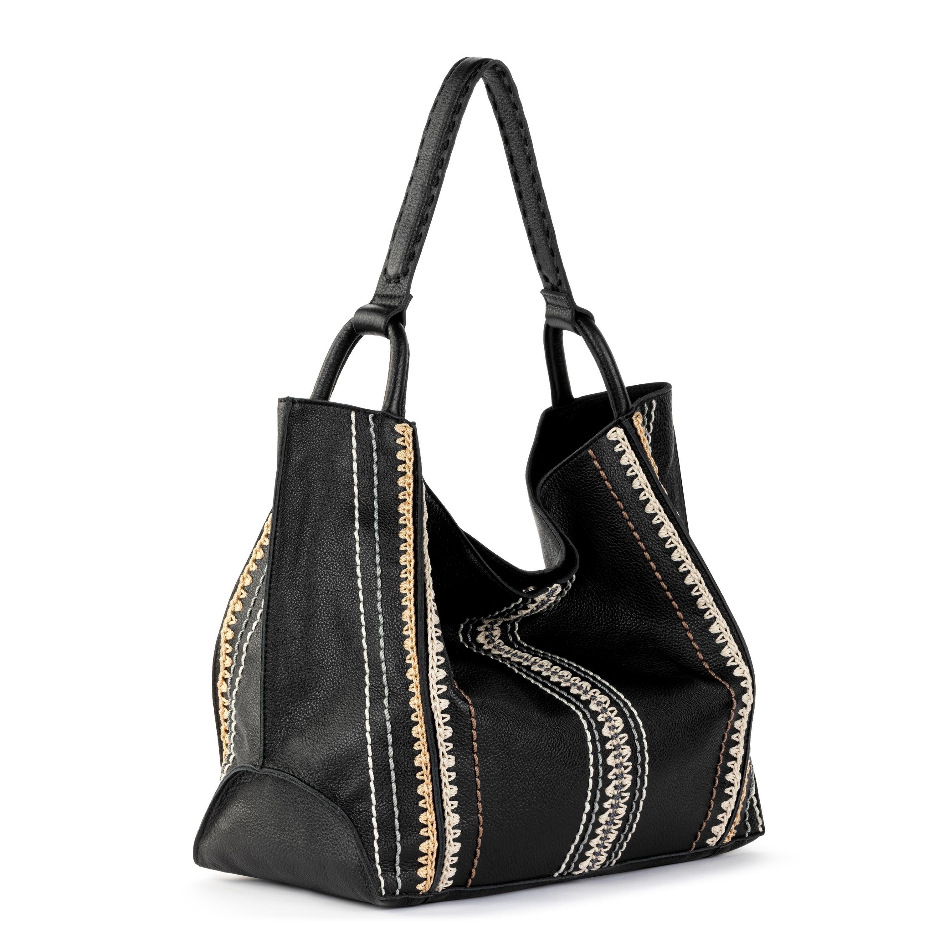 Los Feliz Large Leather Tote Bag - Black Neutral Seminyak - Perfect for Work, Travel & Everyday Use
