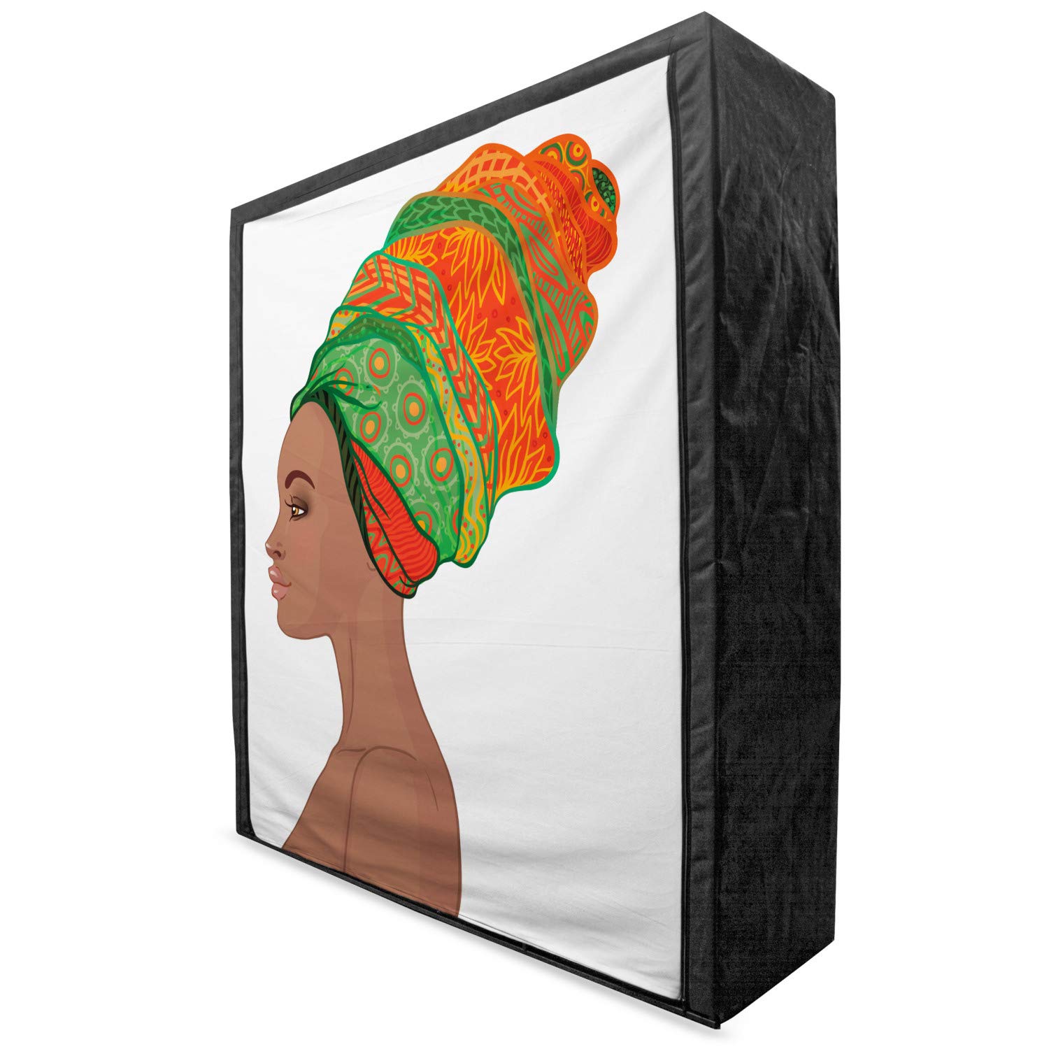 Ambesonne African Print Portable Fabric Wardrobe - 59