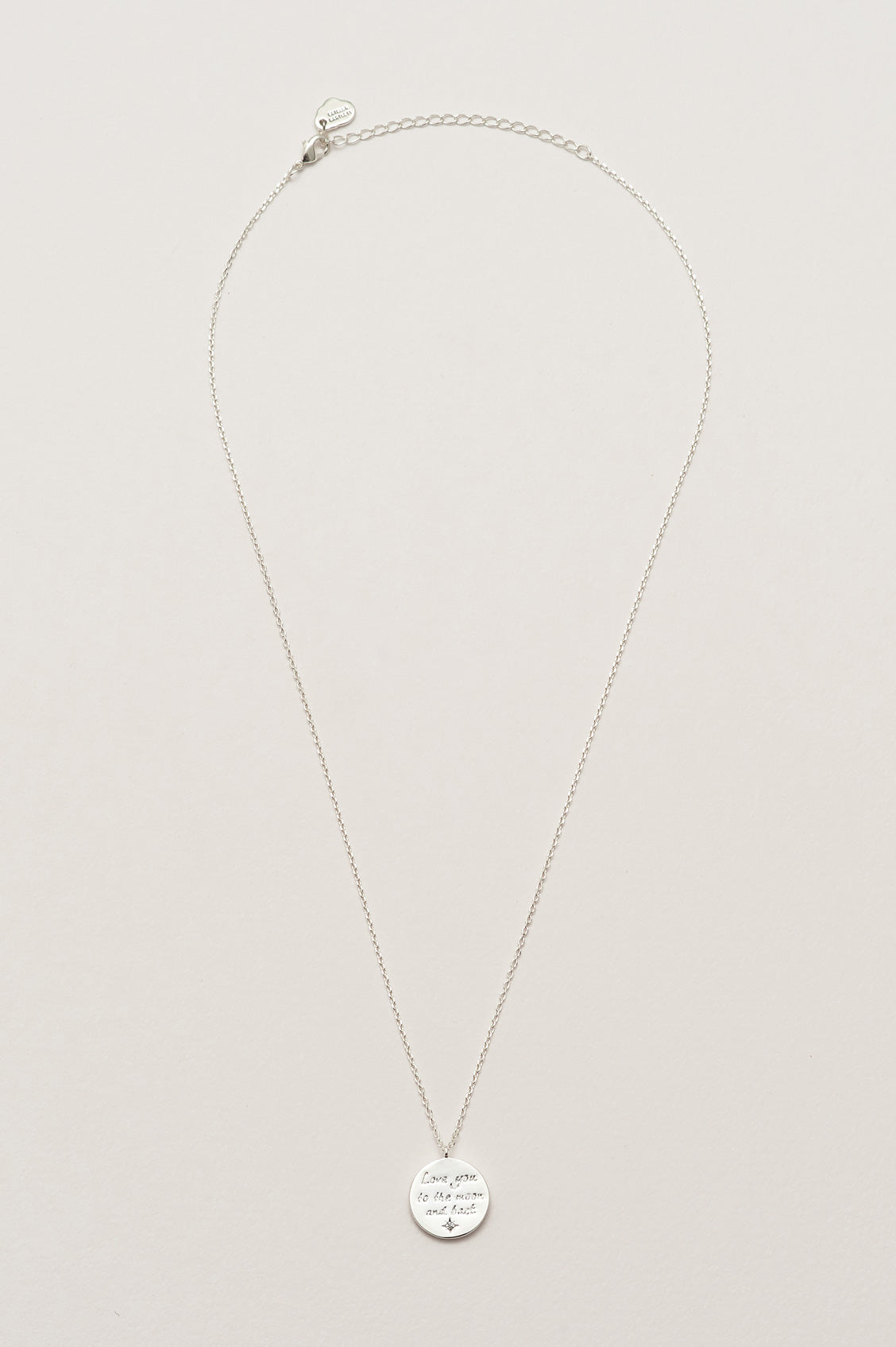 Love You To The Moon And Back Necklace - Sterling Silver Heart Pendant for Women - Perfect Gift for Anniversary, Valentine's Day & Mother's Day