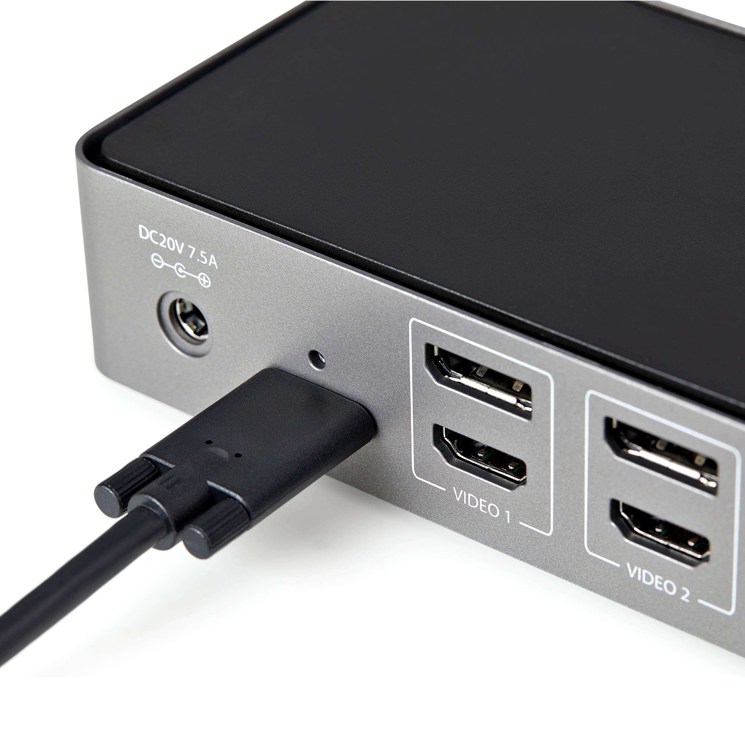StarTech.com Hybrid Universal Triple Monitor Laptop Docking Station with USB-C & USB-A - 4K 60Hz DisplayPort & HDMI, 85W Power Delivery, 6-Port USB 3.1 Hub (10Gbps), Gigabit Ethernet, Audio - TAA Compliant - Perfect for Home Office, Remote Work & Multi-Screen Productivity
