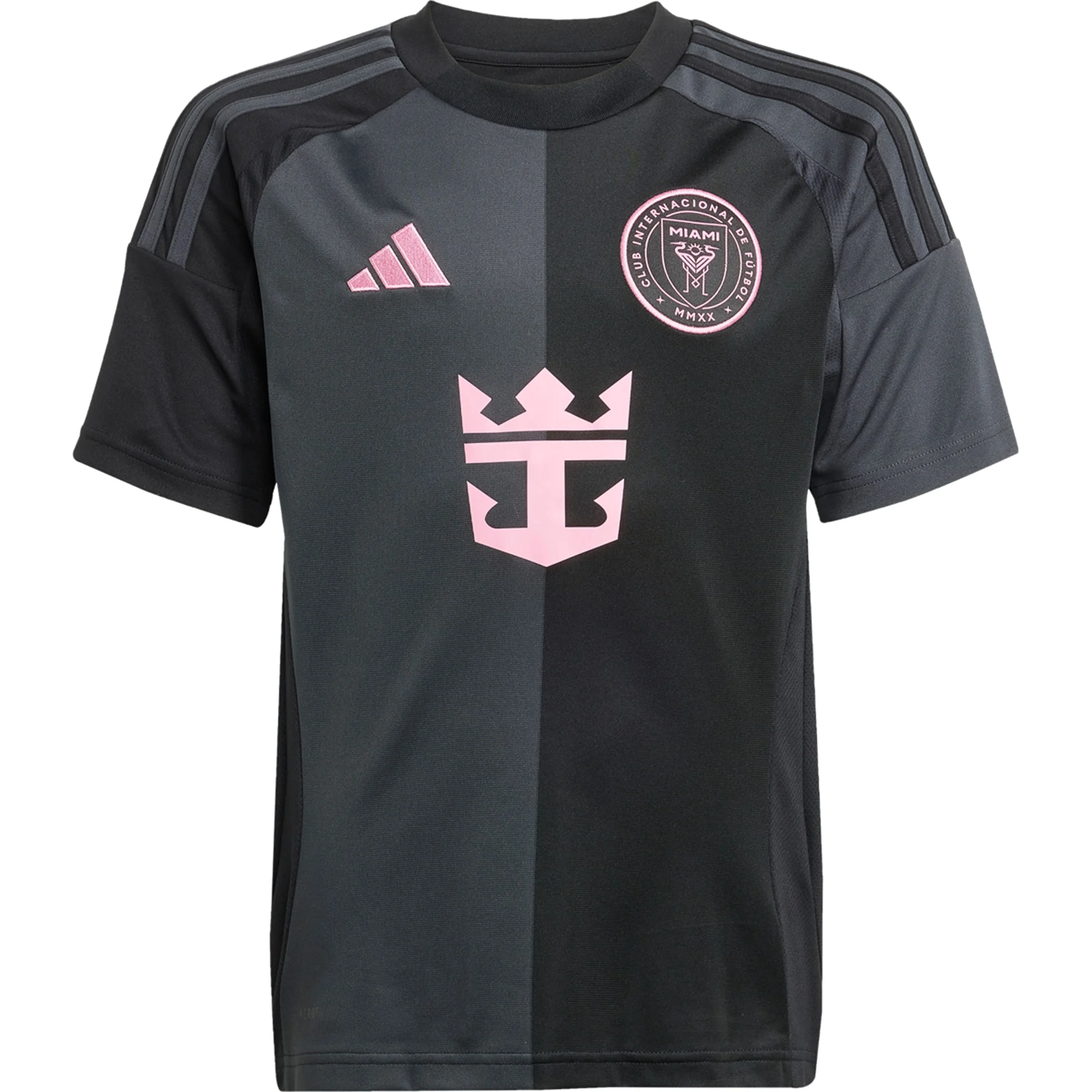 Adidas Lionel Messi Youth Inter Miami Away Soccer Jersey 25/26 - Black - Perfect for Match Day, Training & Fan Support