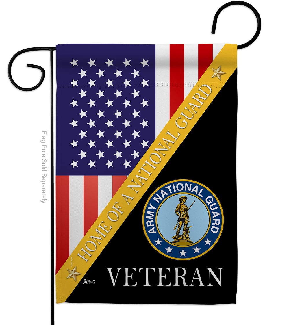 Americana Home & Garden G142609-BO 13x18.5 Inch Double-Sided Army National Guard Garden Flag - Patriotic Armed Forces Vertical Decorative Banner for Yard, House & Outdoor Decor - Perfect for Military Appreciation, Veterans Day & Home Garden Display