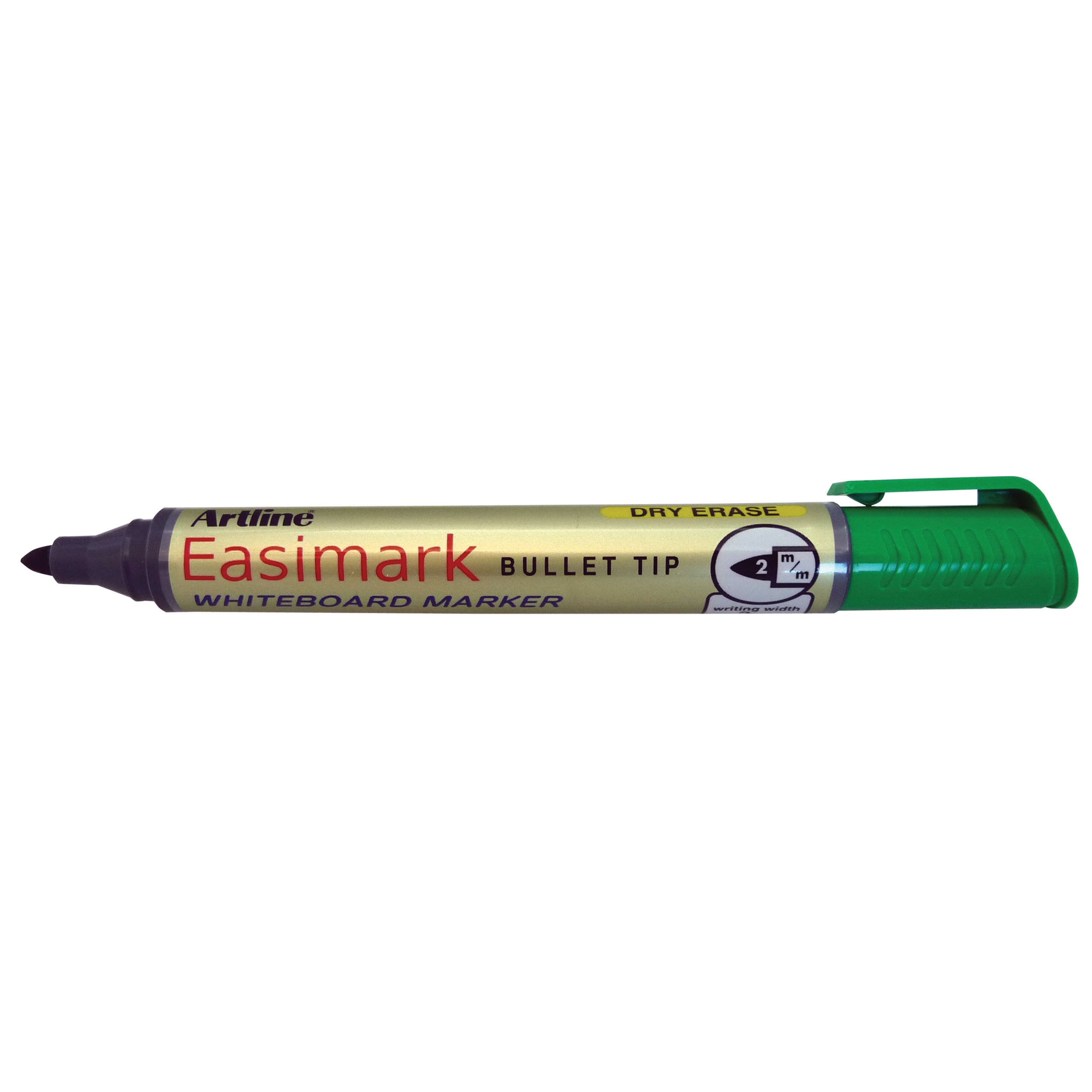 Artline 157 Easimark Whiteboard Marker 2mm Bullet Tip - Green (12-Pack) | Dry Erase Markers for Office, Classroom & Home Whiteboards | Non-Toxic & Low-Odor