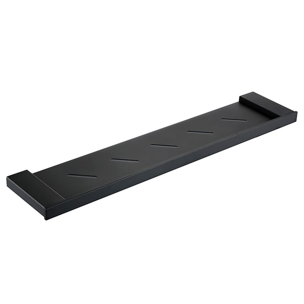 Premium Matte Black Stainless Steel Bathroom Accessories Set - Towel Bar, Toothbrush Holder, Paper Holder & Shelves for Modern Home Bathroom Organization & Decor