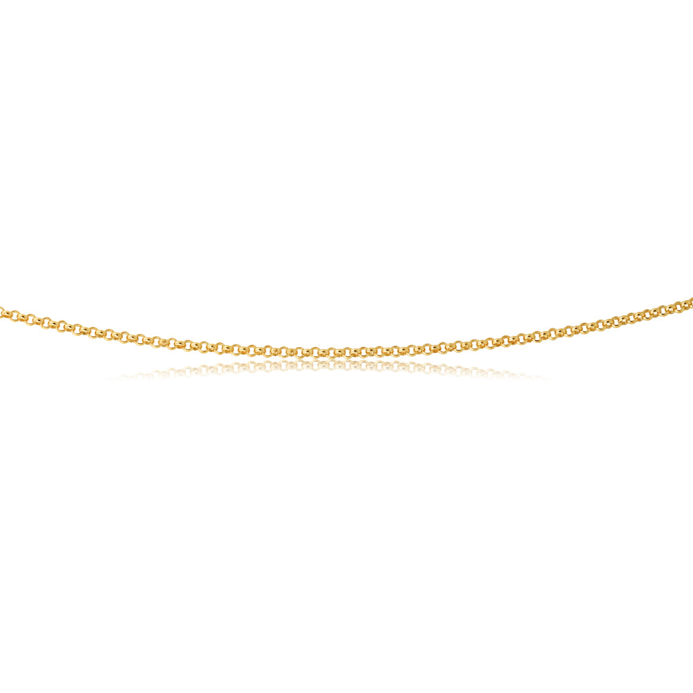 9ct Divine Yellow Gold Silver Filled Belcher Chain Necklace for Women - Elegant Layering Jewelry for Everyday Wear & Special Occasions