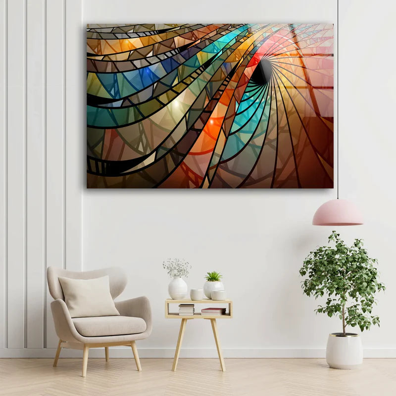 3D Abstract Pattern UV Printed Aluminum Art - High Quality Australian Made Wall Decor for Modern Home & Office