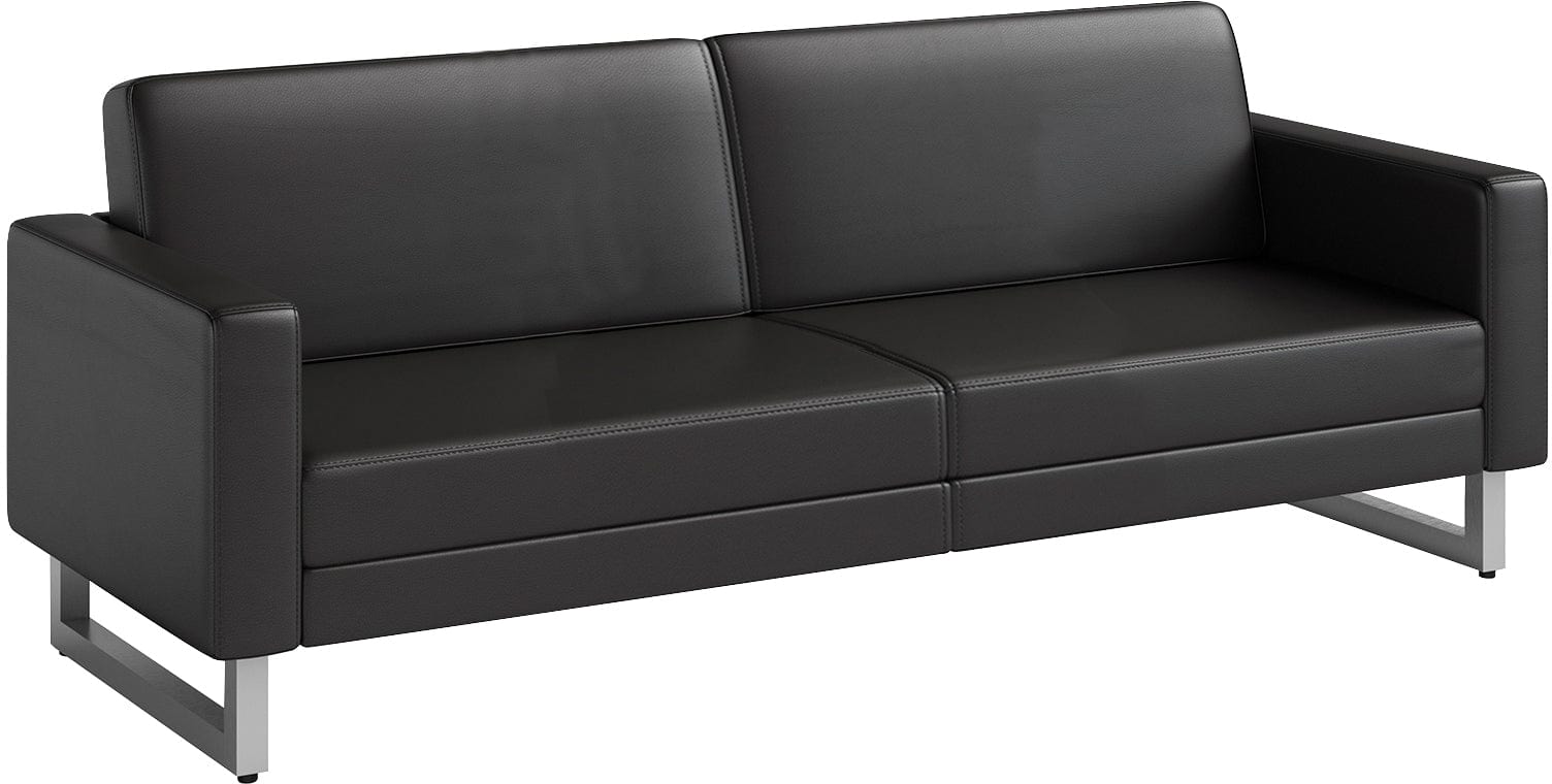 Safco Mirella Lounge Sofa with Legs - Modern Office & Home Furniture for Living Room, Reception Area & Waiting Room [1730MRL2]
