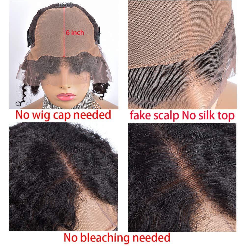 13x6 Short Curly Lace Front Human Hair Wig - Brazilian Remy Hair Pixie Cut Bob Wig for Black Women | Glueless & Breathable | Perfect for Daily Wear, Parties & Special Occasions