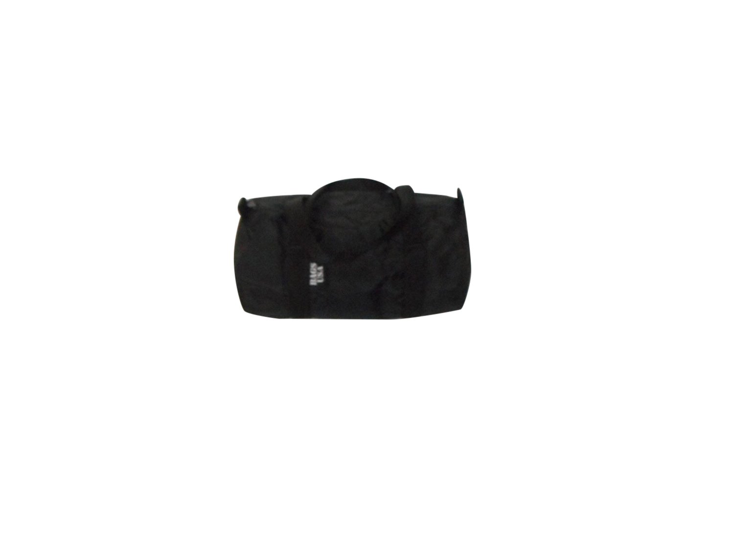 Small Nylon Duffle Bag - Water Resistant Travel Duffel for Work, Gym, Camping & Beach - Lightweight Carry-On Bag for Men & Women - Made in USA (Black)