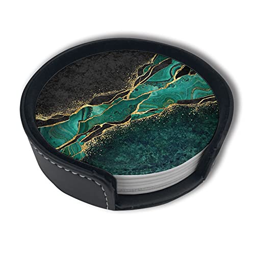 Gold Foil Green Malachite