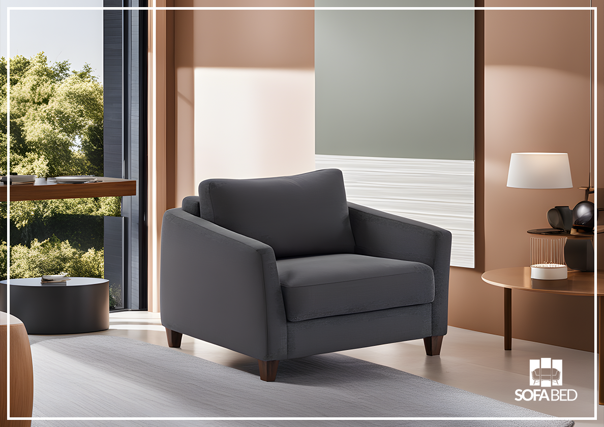 Custom Luonto Monika Fabric Sleeper Sofa - Handmade to Order | Convertible Couch Bed for Small Spaces & Guest Rooms | Perfect for Apartments, Dorms & Home Offices