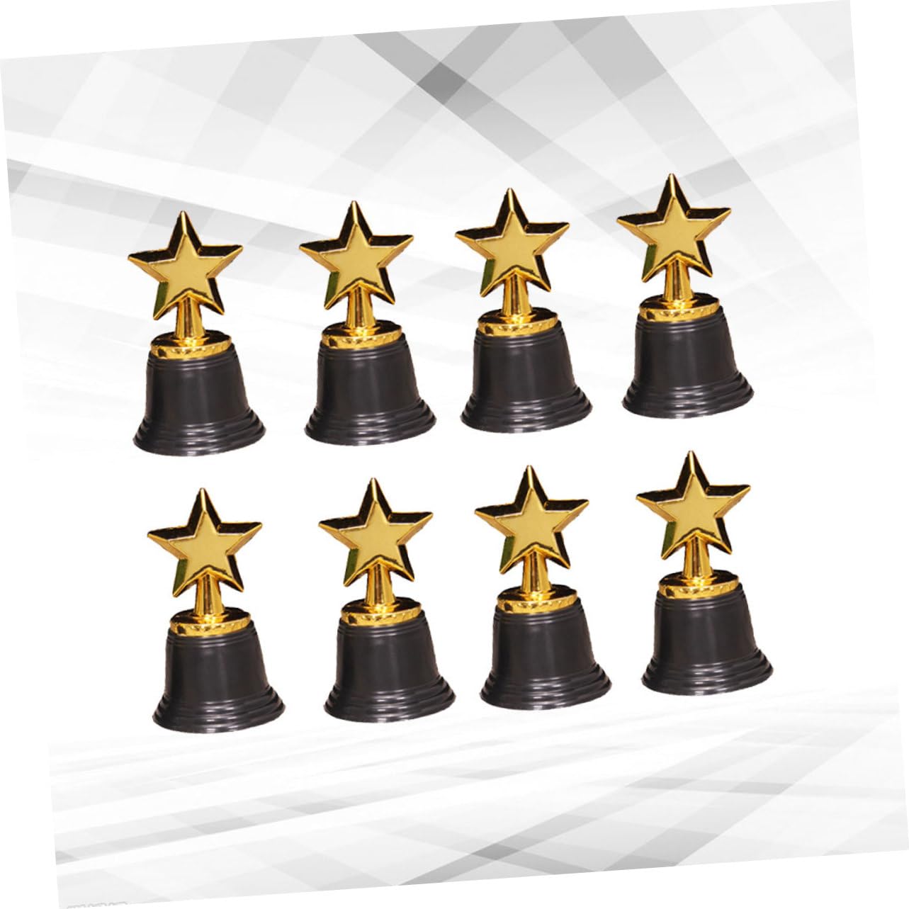 GOOHOCHY 24 Pcs Gold Trophy Cup Toys - Kids Award Set for Pretend Play, Classroom Rewards & Party Favors - Plastic Simulation Trophies for Children's Games & Achievements