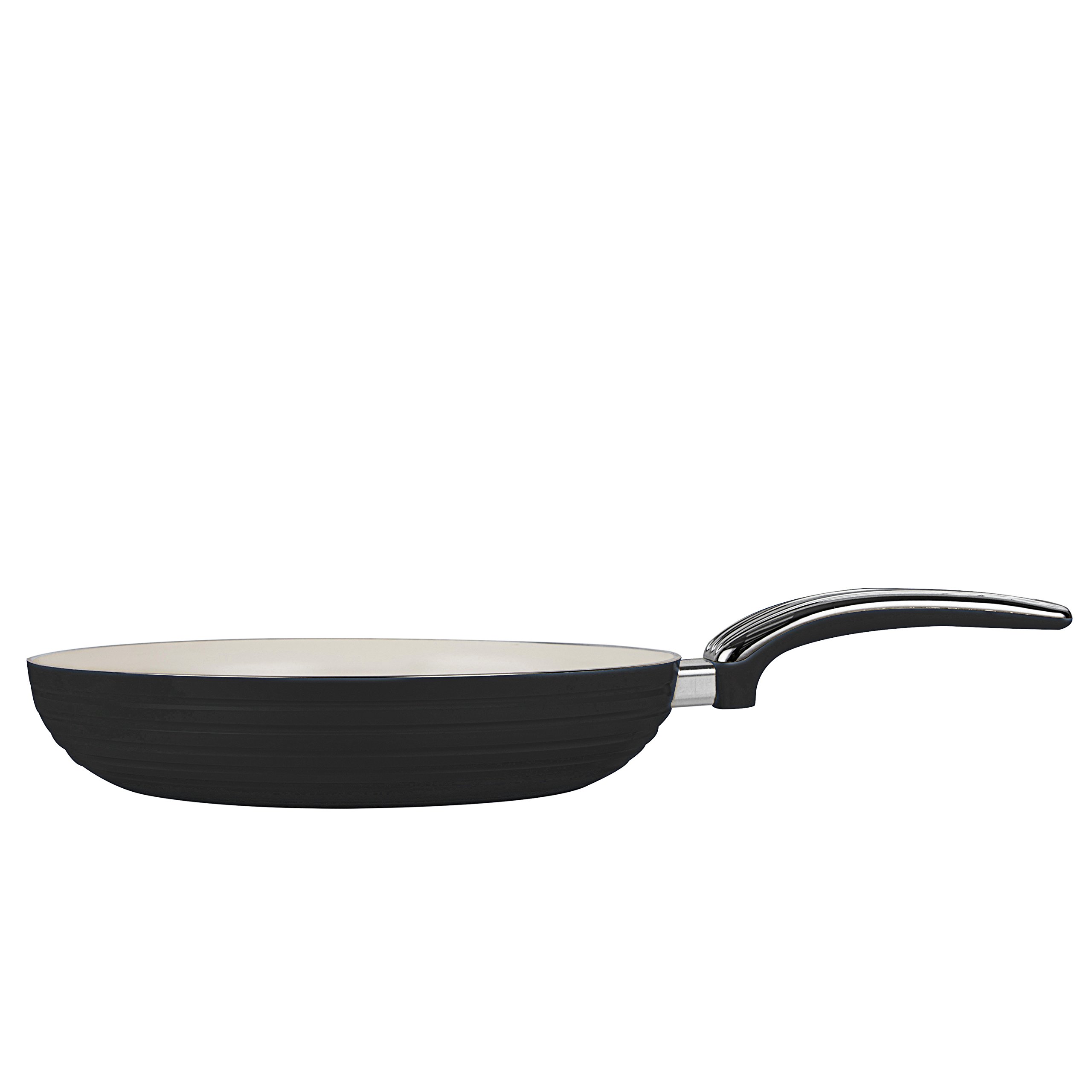 Swan Retro 5-Piece Nonstick Cookware Set - 29.5x47x18cm Black Frying Pans for Kitchen - Perfect for Sauteing, Frying & Serving Dishes