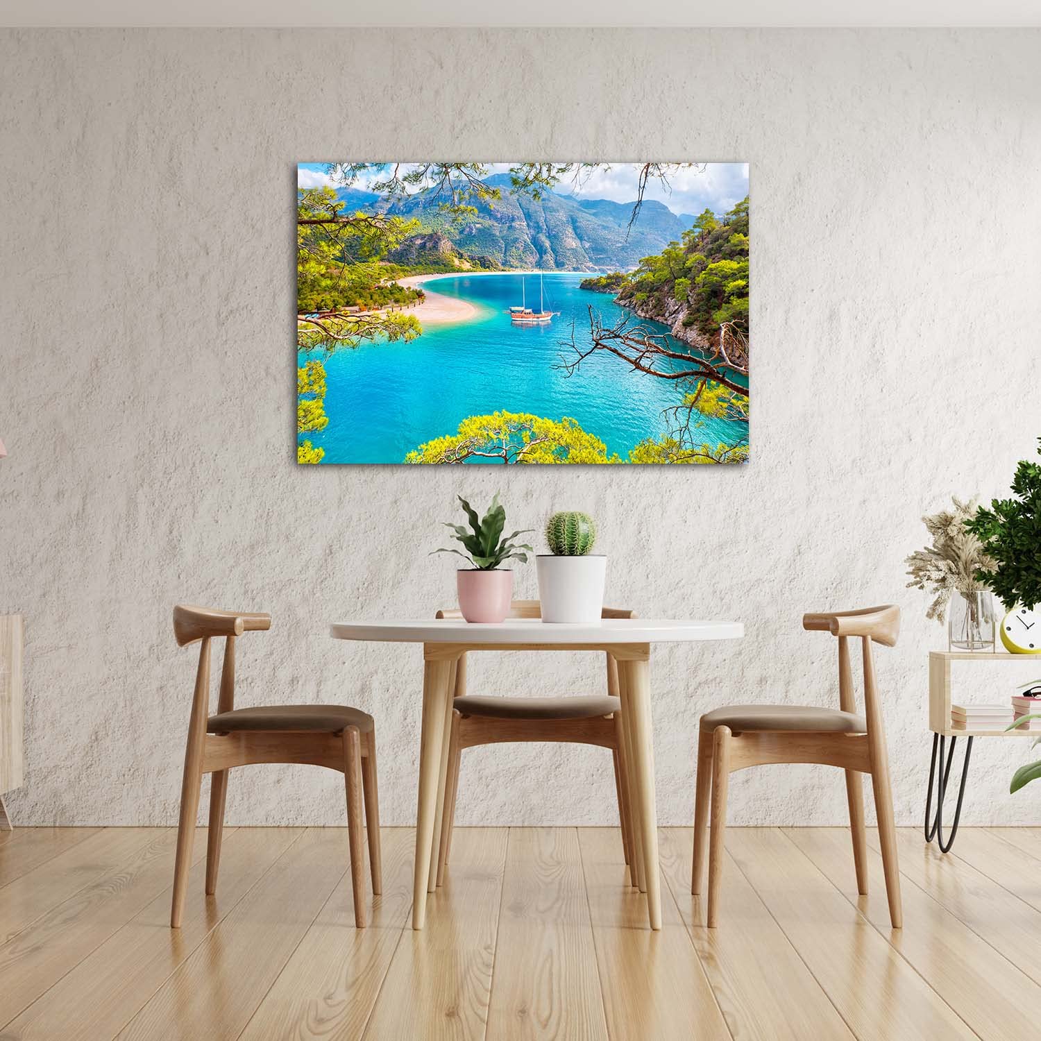 Startonight Acrylic Glass Wall Art - Clear Lake View Landscape Painting - 24
