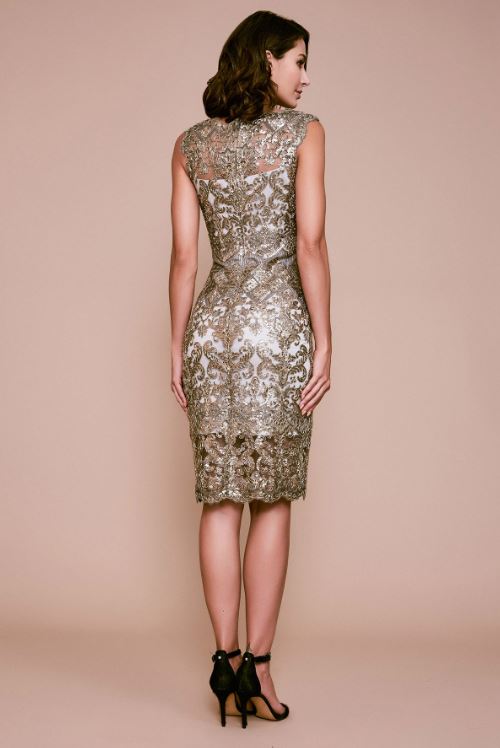 Delta Sleeveless Sequin Embroidered Party Dress - Smoke Grey | Elegant Evening Gown for Cocktail Parties, Weddings & Special Occasions