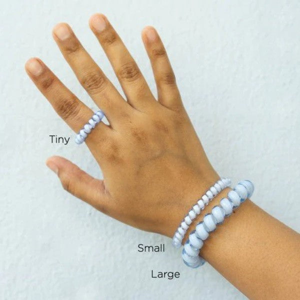 Teleties Small Hair Ties - 3 Pack No Damage Hair Elastics for Women & Girls | Perfect for Ponytails, Braids & Everyday Hairstyles