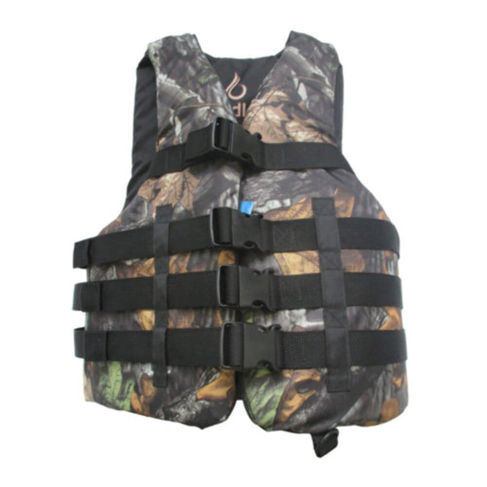 Bradley Life Jackets for Adults - US Coast Guard Approved PFD for Fishing, Hunting & Waterfowl | Wakeboard, Kayak & Near Shore Activities | Durable Marine Safety Vest for Water Sports