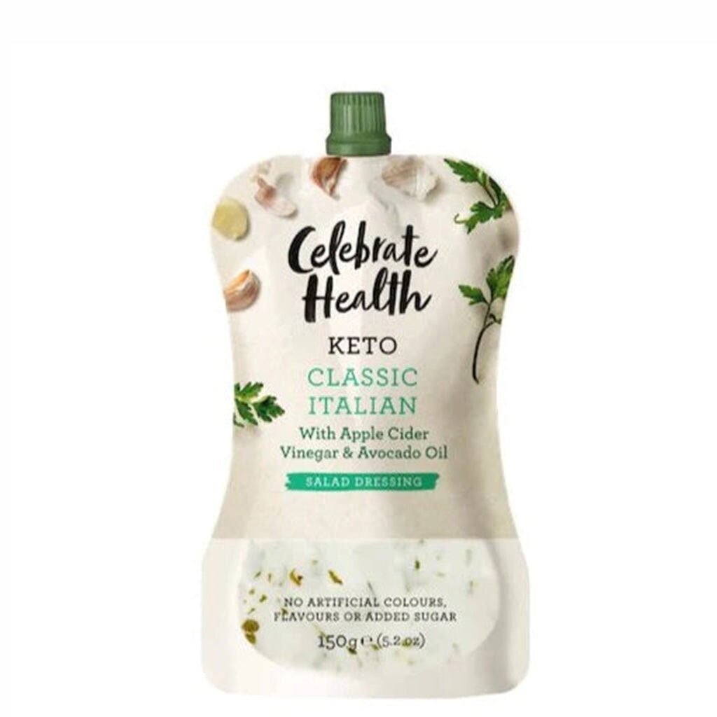 Celebrate Health Classic Italian Keto Dressing - Low Carb, Sugar Free Salad Dressing for Keto Diet | Perfect for Salads, Marinades & Healthy Meal Prep