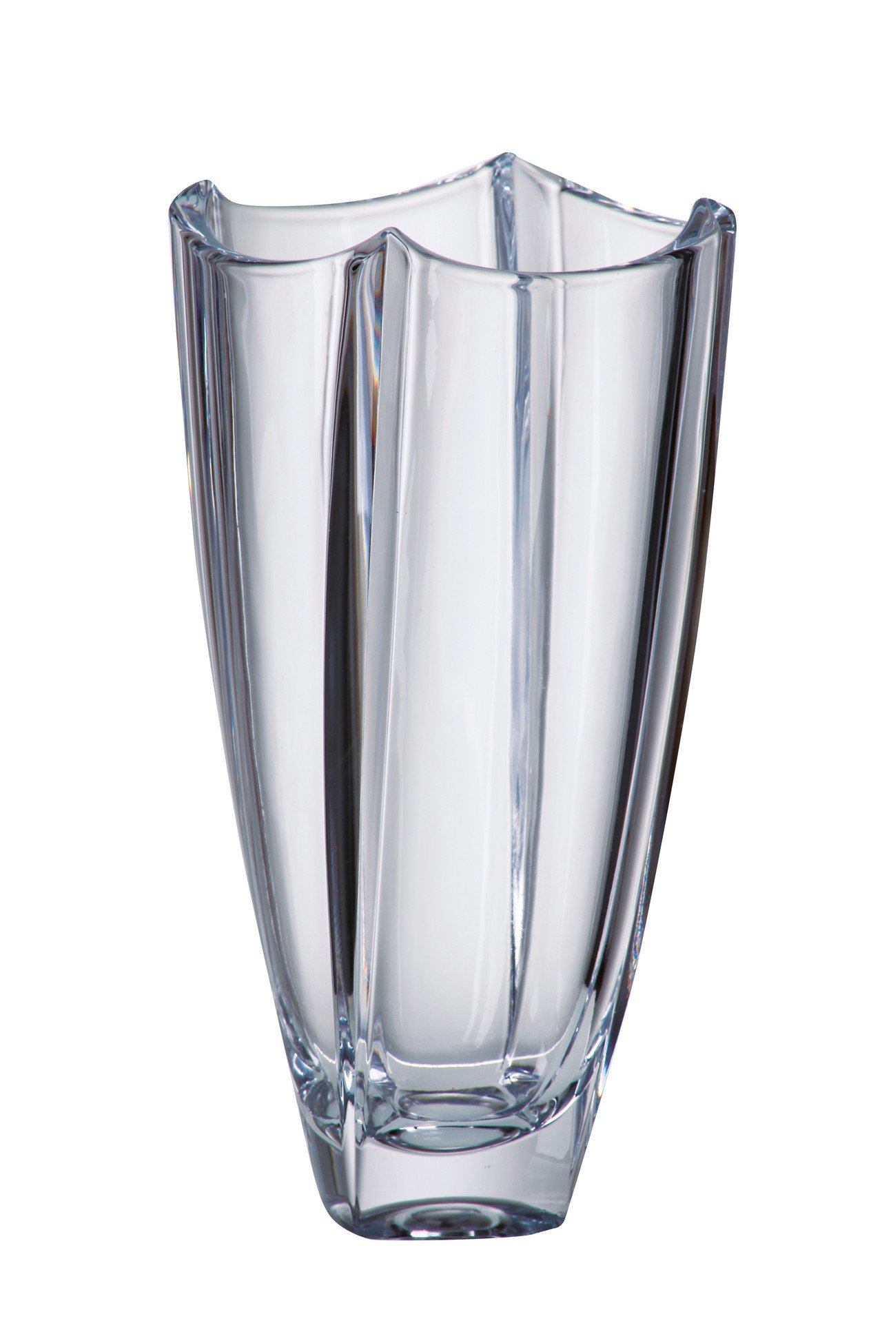 Barski European Crystal Glass Vase - 12 Inch Tall Handcrafted in Europe - Elegant Home Decor for Centerpieces, Wedding, and Dining Table