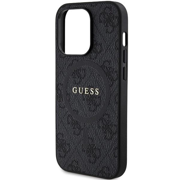 Guess 4G Collection Genuine Leather MagSafe Case for iPhone 15 Pro (6.1