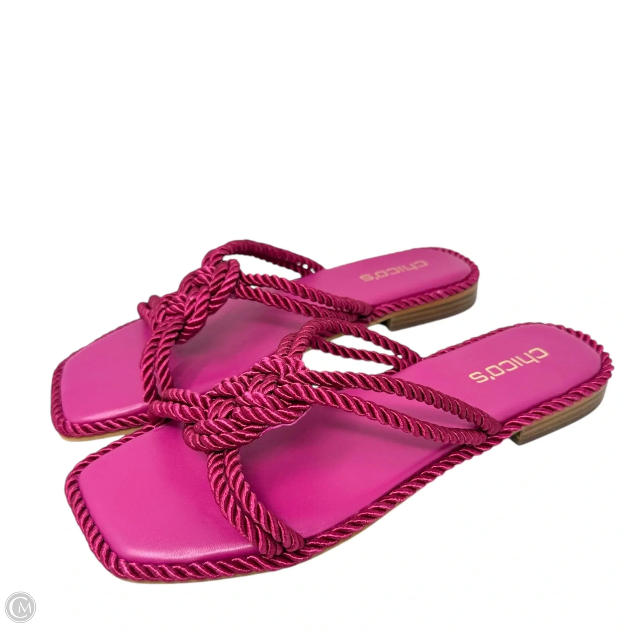 Chico's Athena Comfortable Pink Sandals for Women - Size 9 | Casual Summer Walking Shoes for Beach, Vacation & Everyday Wear