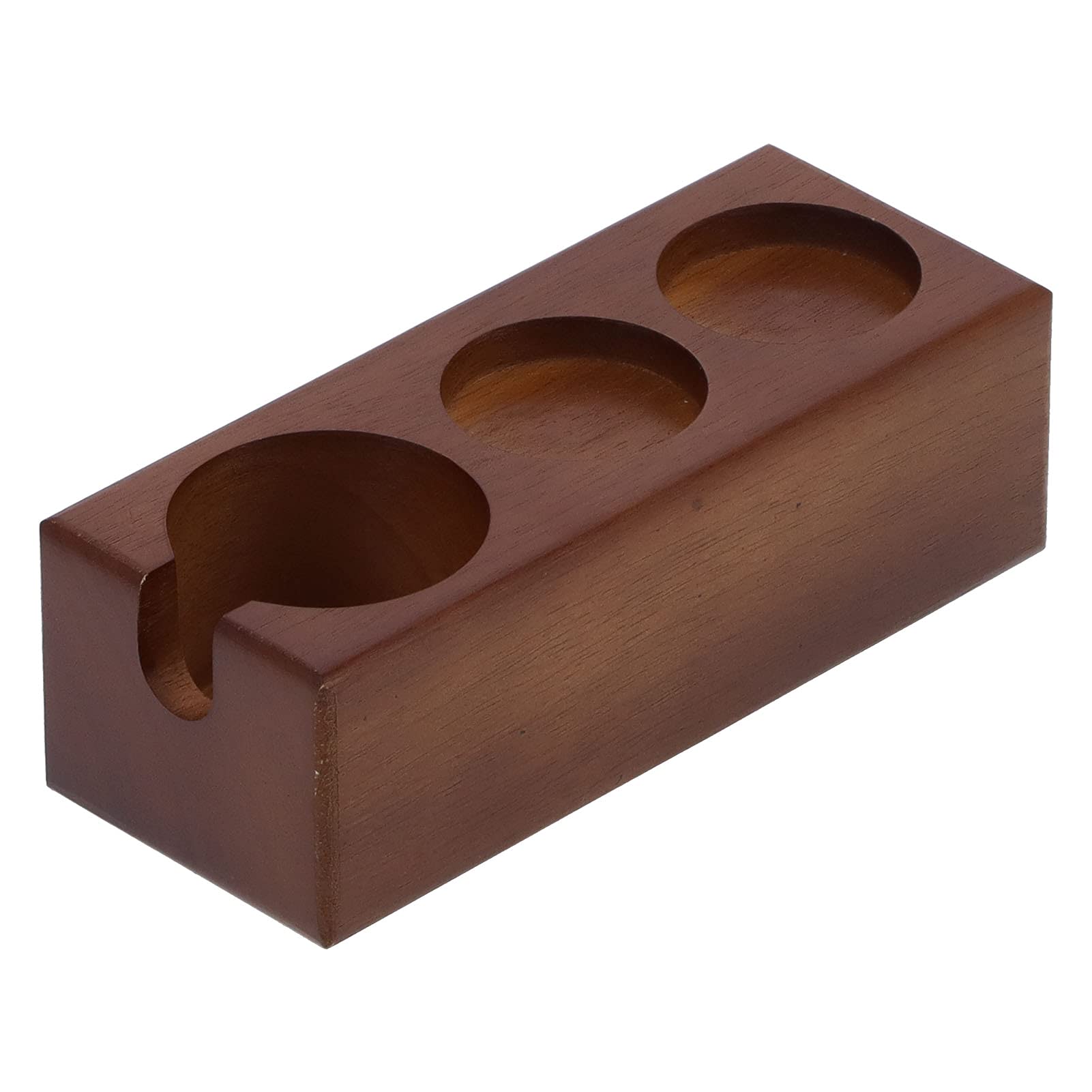 Premium Wooden Coffee Tamper Station - Espresso Tamper Holder & Mat for Barista, Home & Cafe Use - Perfect for Espresso Machines & Coffee Brewing Accessories