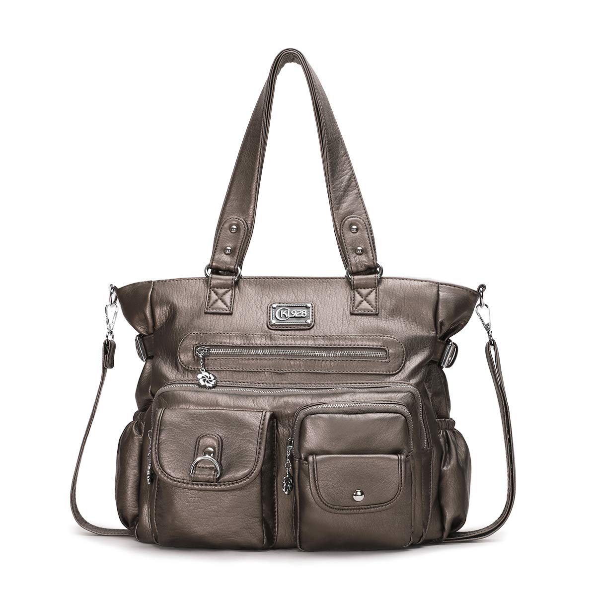KL928 Large Vegan Leather Tote Bag for Women - Stylish Shoulder Handbag & Hobo Purse - Perfect for Work, Travel & Everyday Use