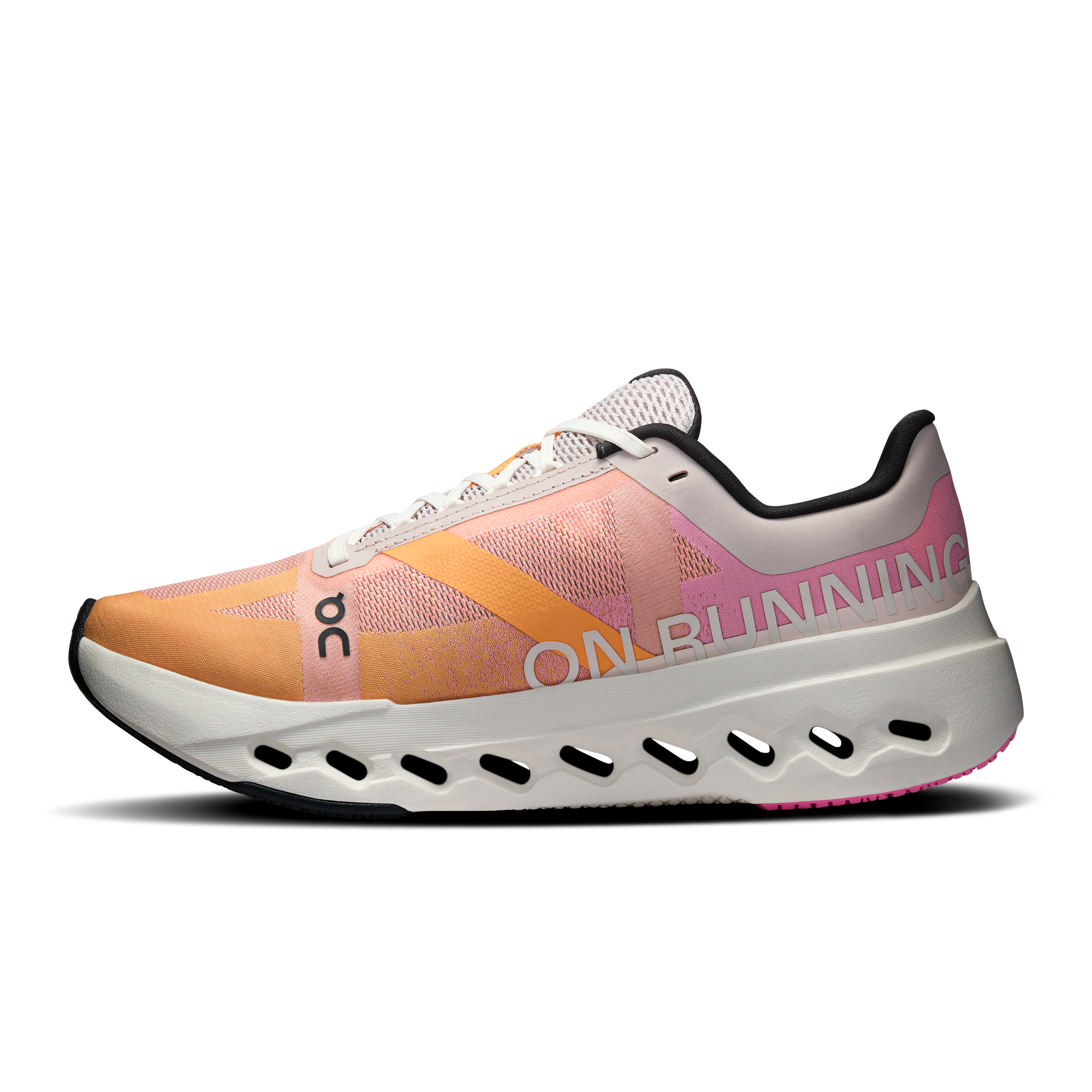 On Running Women's Cloudsurfer Next Running Shoes - Lightweight & Cushioned for Road & Trail - Tangerine/Ivory - Perfect for Jogging, Gym & Outdoor Activities